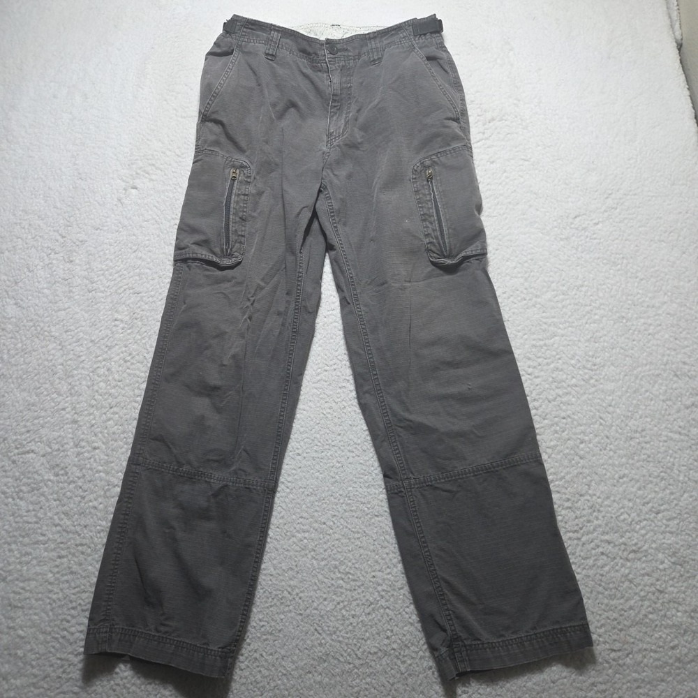 The North Face Cargo Pants Mens 30x31 Gray Belted Ripstop Hiking Outdoor